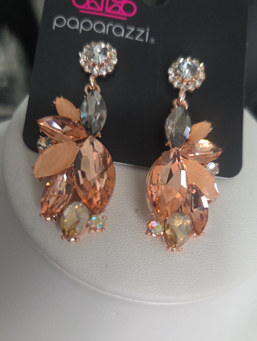 Paparazzi Soft Sashay Rose Gold Earrings NWT